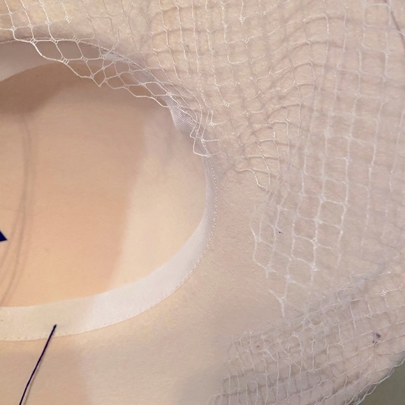 Beautiful Lt. Ivory Wool Sonni of S. F. Church Dress Hat - Picture 8 of 8